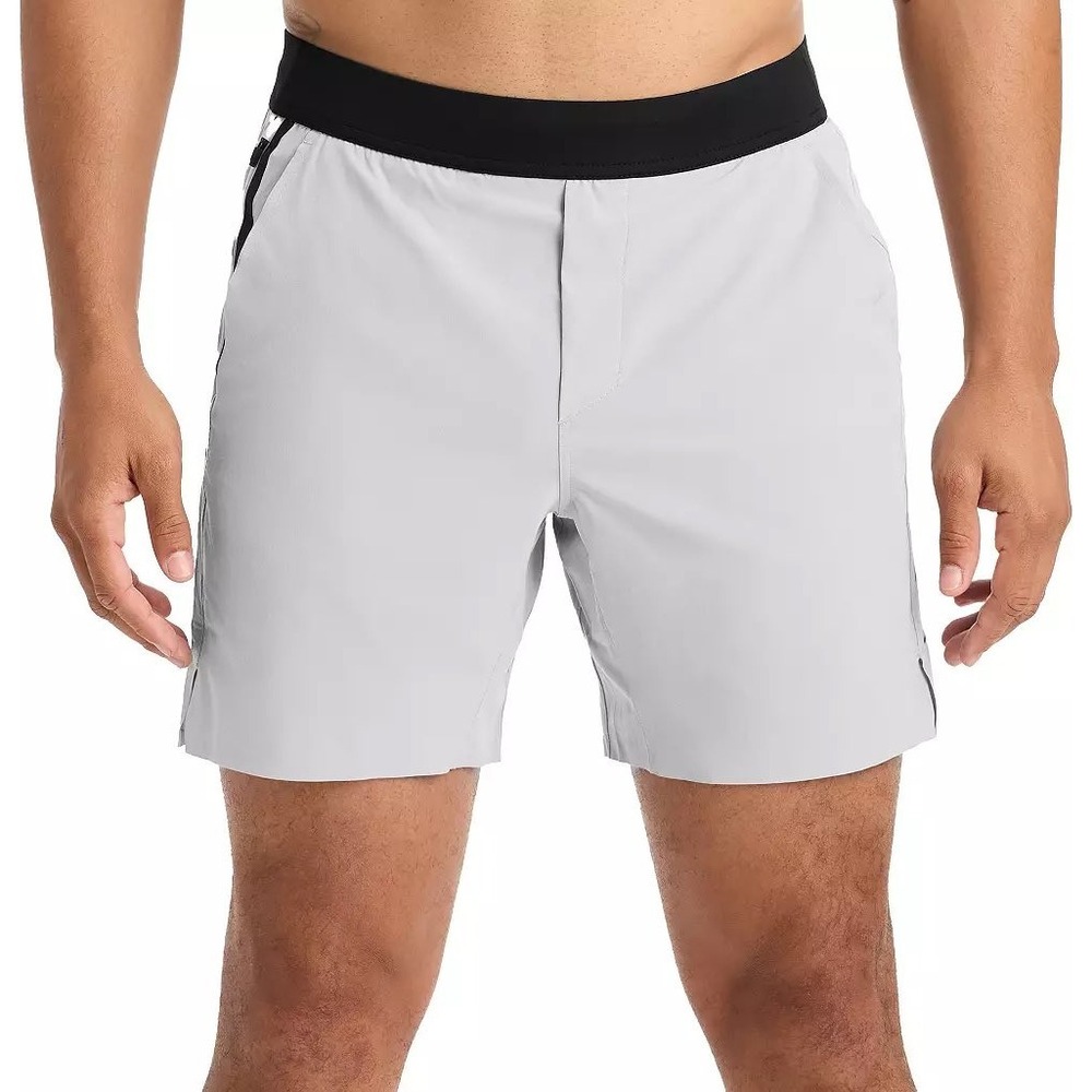 Ten Thousand Men's Interval 7" Lined Short Light Grey Medium NWT ($78 Retail)
